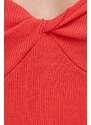 Tričko s dlouhým rukávem Pepe Jeans červená barva