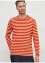 Bavlněné tričko s dlouhým rukávem Pepe Jeans Costa oranžová barva