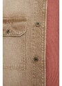 Džínová košile Pepe Jeans Enzo pánská, béžová barva, regular, s klasickým límcem