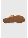Kožené pantofle See by Chloé Monyca dámské, hnědá barva, SB42011A