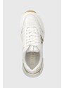 Kožené sneakers boty Pinko SS0019 P001 Z1B bílá barva, Gem 01