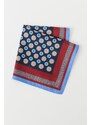 ALTINYILDIZ CLASSICS Men's Claret Red-Navy Blue Patterned Handkerchief