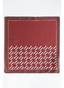 ALTINYILDIZ CLASSICS Men's Claret Red-Red Patterned Handkerchief