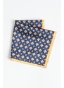 ALTINYILDIZ CLASSICS Men's Navy Blue-Mustard Patterned Handkerchief