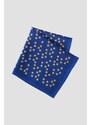 ALTINYILDIZ CLASSICS Men's Navy-Yellow Patterned Navy Blue Yellow Classic Handkerchief