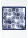 ALTINYILDIZ CLASSICS Men's Navy Blue-White Patterned Handkerchief