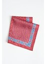 ALTINYILDIZ CLASSICS Men's Claret Red-blue Patterned Handkerchief