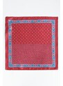 ALTINYILDIZ CLASSICS Men's Claret Red-blue Patterned Handkerchief