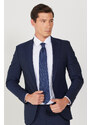 ALTINYILDIZ CLASSICS Men's Navy Blue Extra Slim Fit Slim Fit Sports Suit.