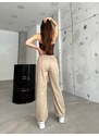 BİKELİFE Women's Beige Pajamas Parachute Pants