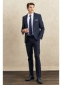 ALTINYILDIZ CLASSICS Men's Navy Blue Regular Fit, Normal Cut Woolen Nano Suit that is Water and Stain Resistant.