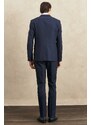 ALTINYILDIZ CLASSICS Men's Navy Blue Regular Fit, Normal Cut Woolen Nano Suit that is Water and Stain Resistant.