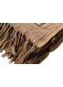 Hoorns Hnědý bavlněný pléd Vacola 130 x 170 cm