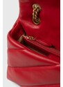 Kožená kabelka Pinko červená barva, 100039.A0F2