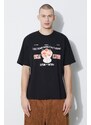 Bavlněné tričko Icecream Special Flavour černá barva, s potiskem, IC24134