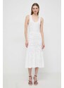 Šaty Pinko bílá barva, maxi, 102957.A1N9