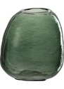Zelená skleněná váza J-line Ruggy 13 cm