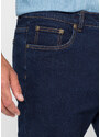 bonprix Strečové džíny Classic Fit Straight Modrá