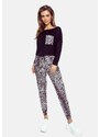 Pyjamas Eldar First Lady Sarina L/R S-XL black-leopard print 2