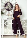 Pyjamas Eldar First Lady Arleta length/r S-XL black-ecru 099