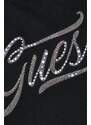 Mikina Guess dámská, černá barva, s aplikací, W4RQ14 KB681