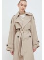 Trench kabát Marc O'Polo dámský, béžová barva, přechodný, dvouřadový
