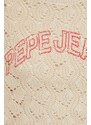 Bavlněný svetr Pepe Jeans GRACE béžová barva, lehký