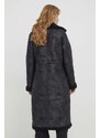 Kabát Superdry dámský, černá barva, přechodný