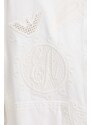 Džínová bunda Emporio Armani dámská, bílá barva, přechodná, 3D2B75 2NY0Z