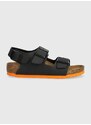 Dětské sandály Birkenstock Milano Kids BF černá barva