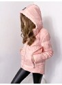 By Mini - butik Jarní růžová bunda s aplikací