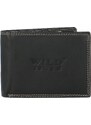 WILD collection Pánská kožená peněženka černá - Wild Tiger Leonard černá