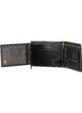 WILD collection Pánská kožená peněženka černá - Wild Tiger Leonard černá