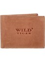 Wild Tiger Kožená pánská peněženka WILD Eijah, světle hnědá