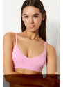 Trendyol Pink Seamless/Seamless Covered Back Functional Adjustable Knitted Bra