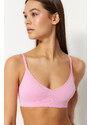 Trendyol Pink Seamless/Seamless Covered Back Functional Adjustable Knitted Bra