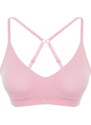 Trendyol Pink Seamless/Seamless Covered Back Functional Adjustable Knitted Bra