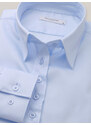 Willsoor Dámská košile světle modré barvy s límečkem na skryté knoflíčky 16173