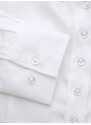 Willsoor Dámská košile bílé barvy s límečkem na skryté knoflíčky 16171