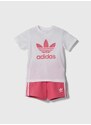 Dětská souprava adidas Originals růžová barva