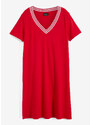bonprix Úpletové šaty Červená