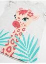 Denokids Fancy Giraffe Girl's T-shirt Tights Set
