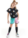 mshb&g Colorful Star Girls Kids T-shirt Shorts Set