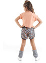 mshb&g Leopard Girl's Crop Top Shorts Set