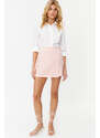 Trendyol Powder Double Breasted Woven Shorts Skirt