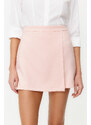Trendyol Powder Double Breasted Woven Shorts Skirt