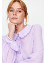 Trendyol Lilac Collar Detailed Ruffled Woven Shirt