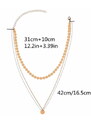 Camerazar Dvojitý Choker Náhrdelník s Mincí, Bižuterní Materiál, Délka 40-45 cm - Varianta 1