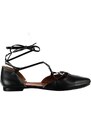 Fox Shoes Black Women's Flats