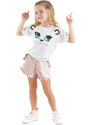 Denokids Cotton Girl's T-shirt Shorts Set